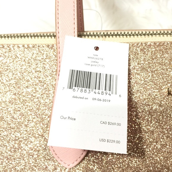 NWT HP🎉🎉🎉Kate Spade Large Rose Gold Joeley - Picture 7 of 8